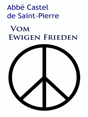 cover image of Vom ewigen Frieden